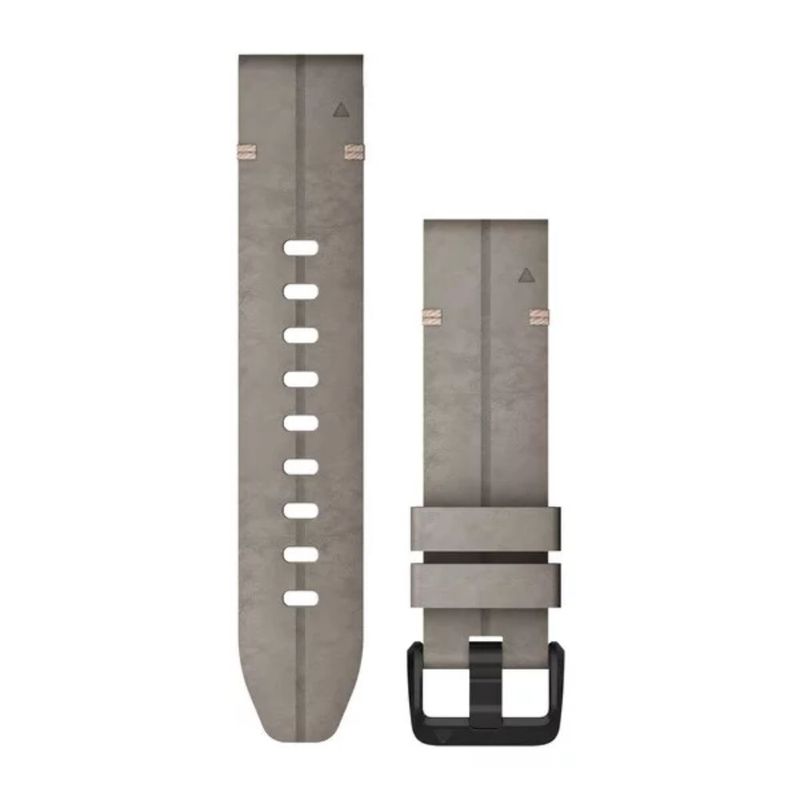 Garmin QuickFit® 20 Watch Bands, Shale Gray Suede Leather