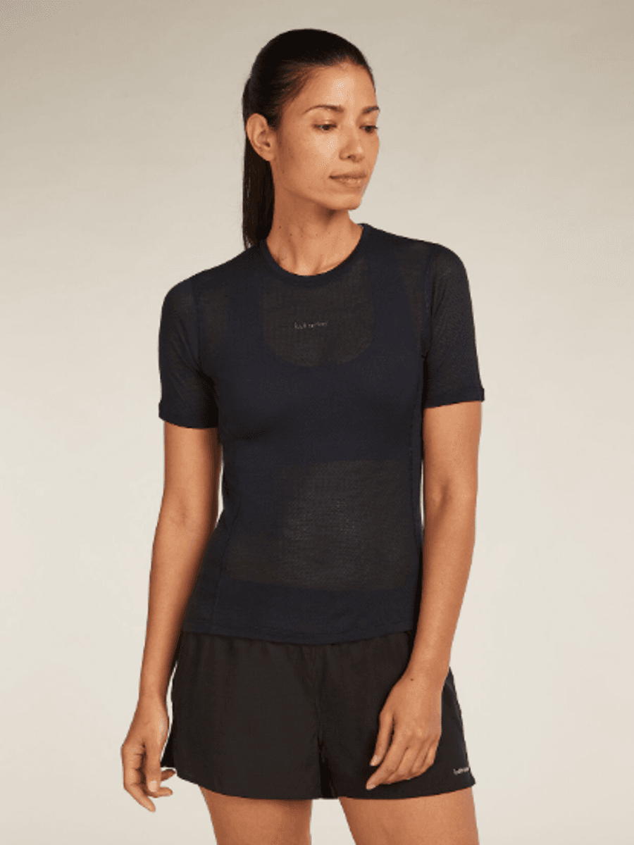 Women's Merino Blend 75 Cool-Lite Featherlight SS T-Shirt Black