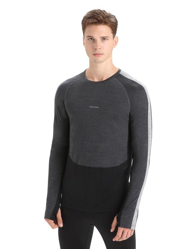 Men's 125 ZoneKnit Merino Long Sleeve Crewe Thermal Top Jet Hea