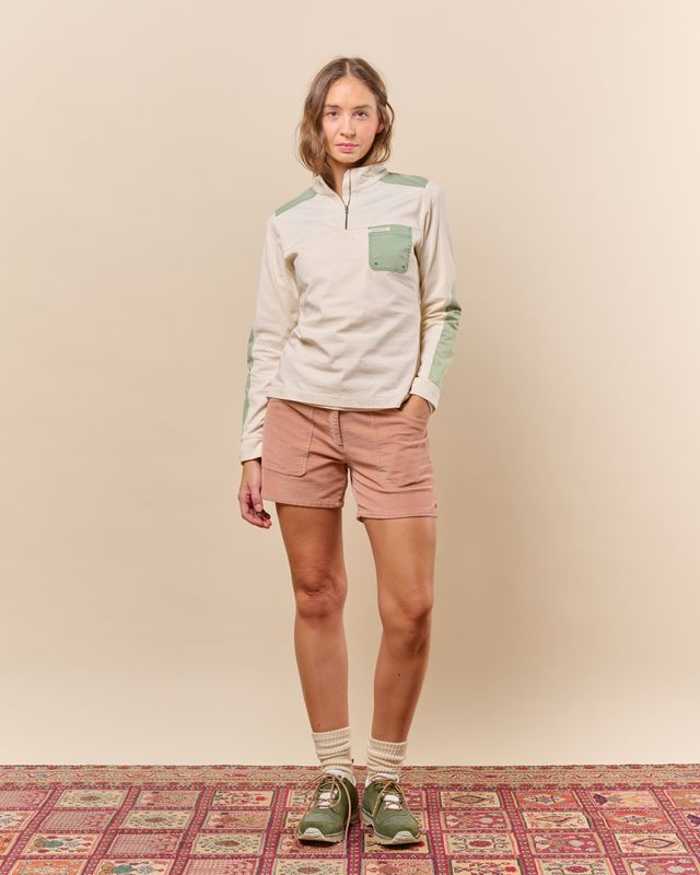 Ditch-Hiker Pullover Womens Oatmeal/Indigo