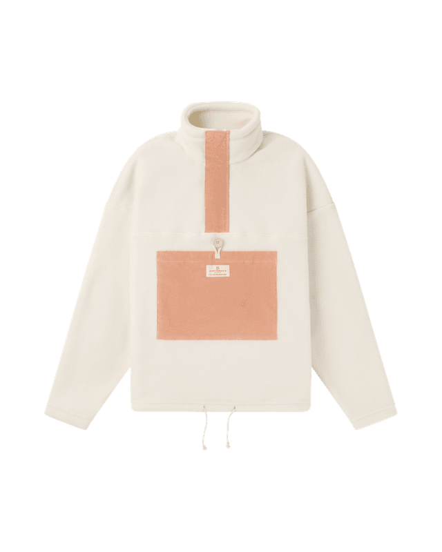 V-Bond Cord Fleece Womens Natural/Apricot