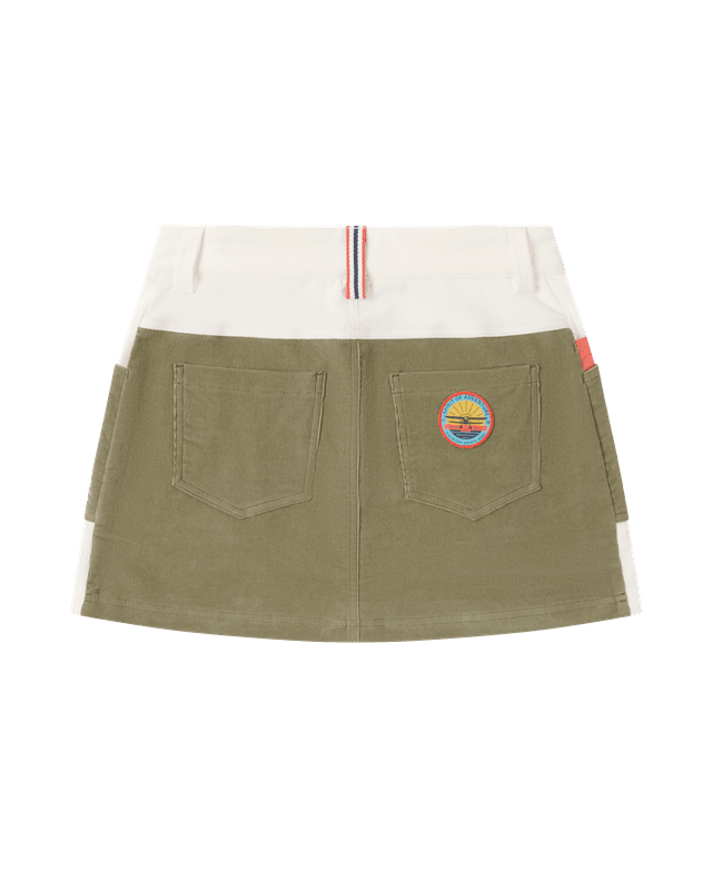 Concord Skirt Womens Natural/Olive Ash