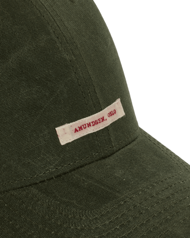 Waxed Cotton Cap Olive/Patch