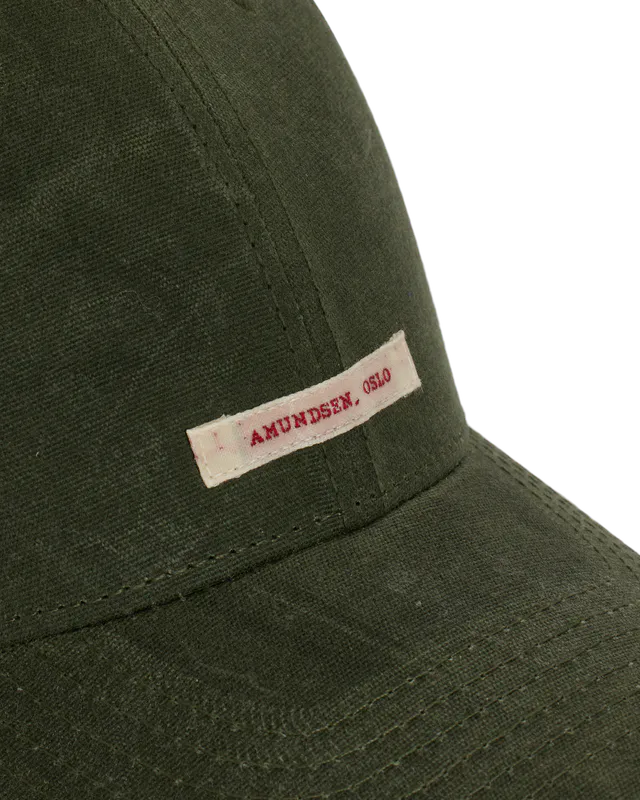 Waxed Cotton Cap Olive/Patch