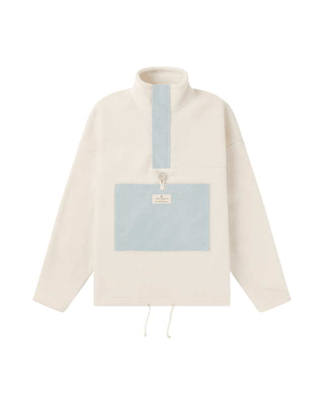 V-Bond Cord Fleece Womens Natural/Blue Sky