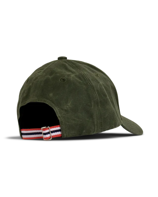 Waxed Cotton Cap Olive/Patch