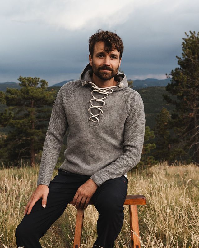 Amundsen Boiled Hoodie Laced Mens Oatmeal