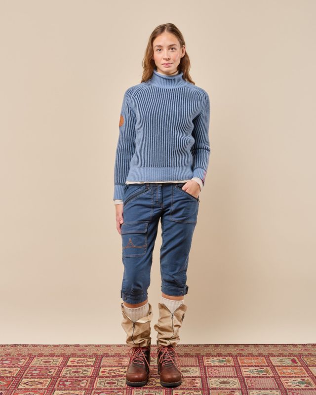 Amundsen Gard Sweater Womens Fjord Blue
