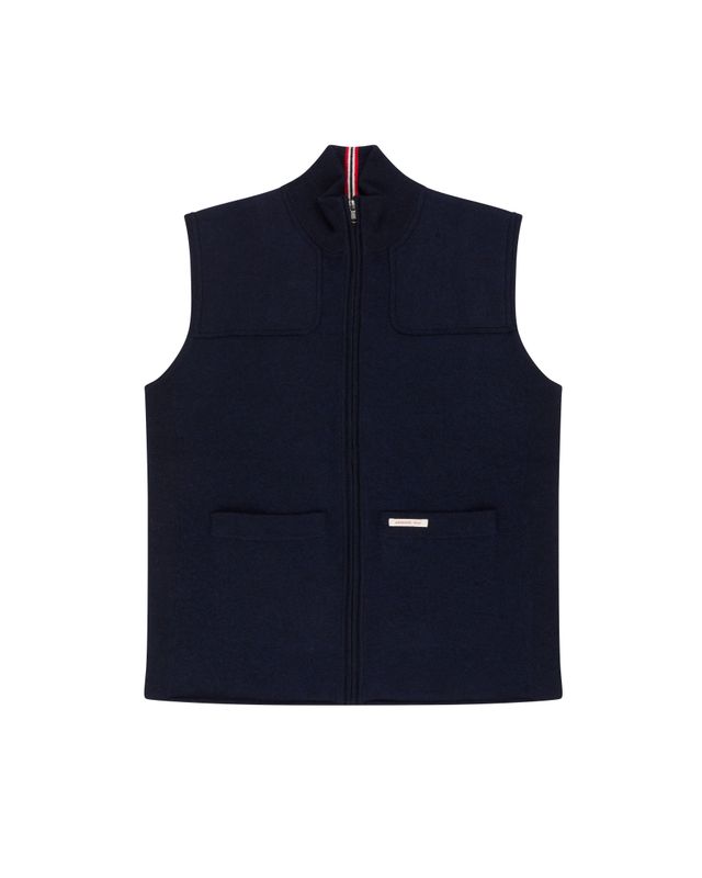 BOILED HUNTSMAN VEST MENS 590 Faded Navy