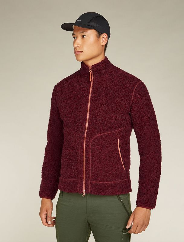 Merino M´s Realfleece 960 High Pile jkt Port/Chedar Wood