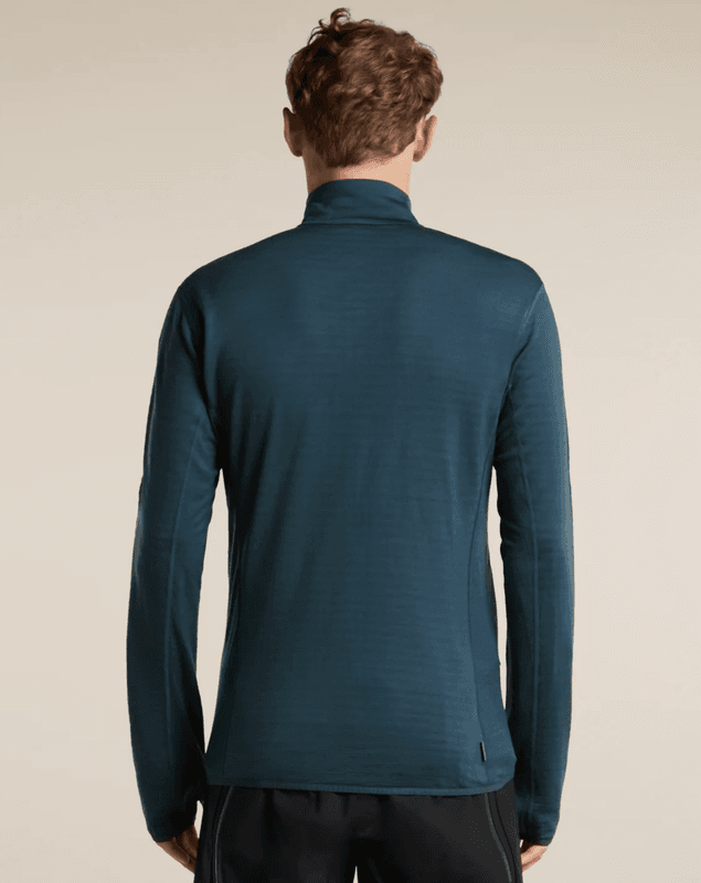 Icebreaker Merino 300 RealFleece Descender Long Sleeve Zip Jacket Black men