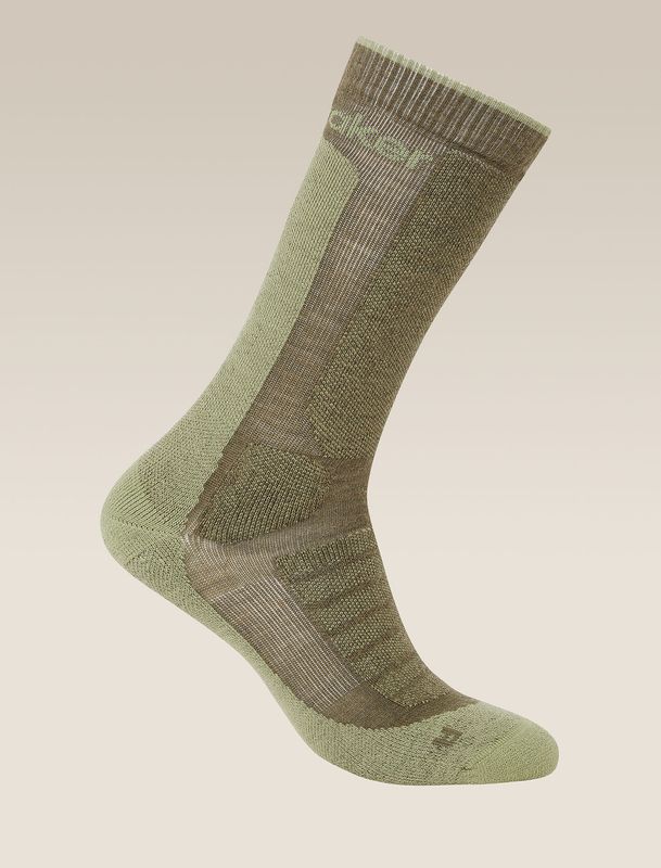 Men's Merino Hike+ Heavy Crew Socks Loden/Lichen