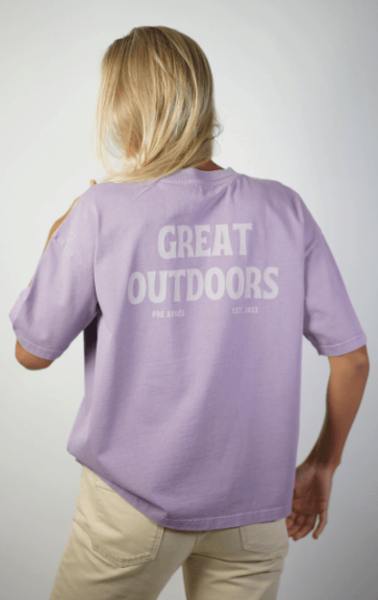 Pre Après Gret Outdoors Tee Dusty Lilac Unisex