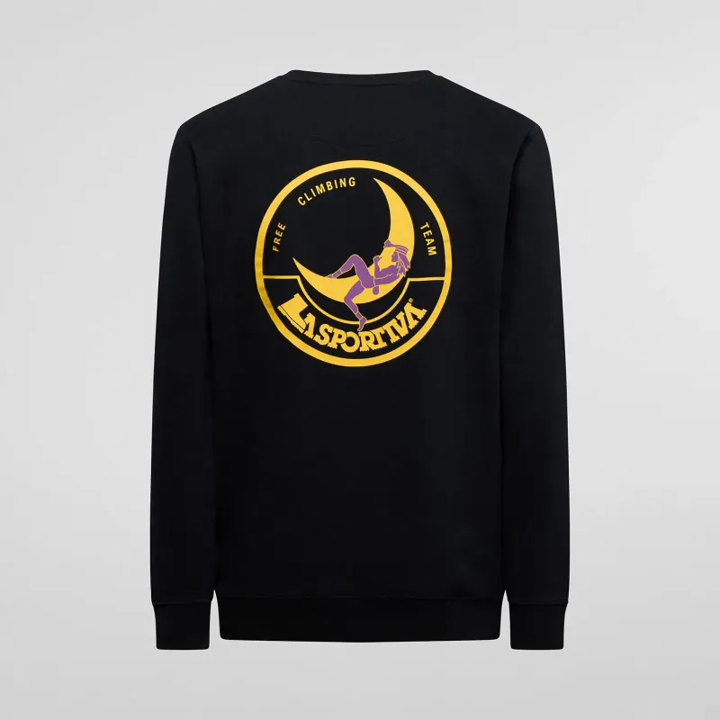 La Sportiva Climbing on the Moon Sweatshirt M Nero/Giallo